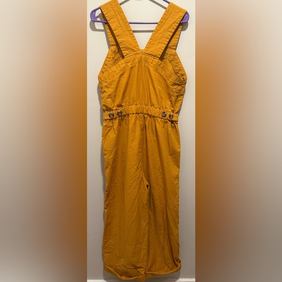 Everlane Yellow Jumpsuit Organic Cotton and Linen - Picture 2 of 8